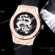 Wholesale Copy Hublot Classic Fusion Skull Watches 42mm Rose Gold Black Bezel (9)_th.jpg